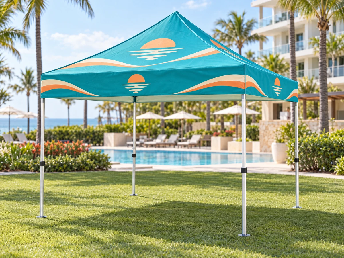 10 x 10 Custom Event Tent, recreated customizable product view