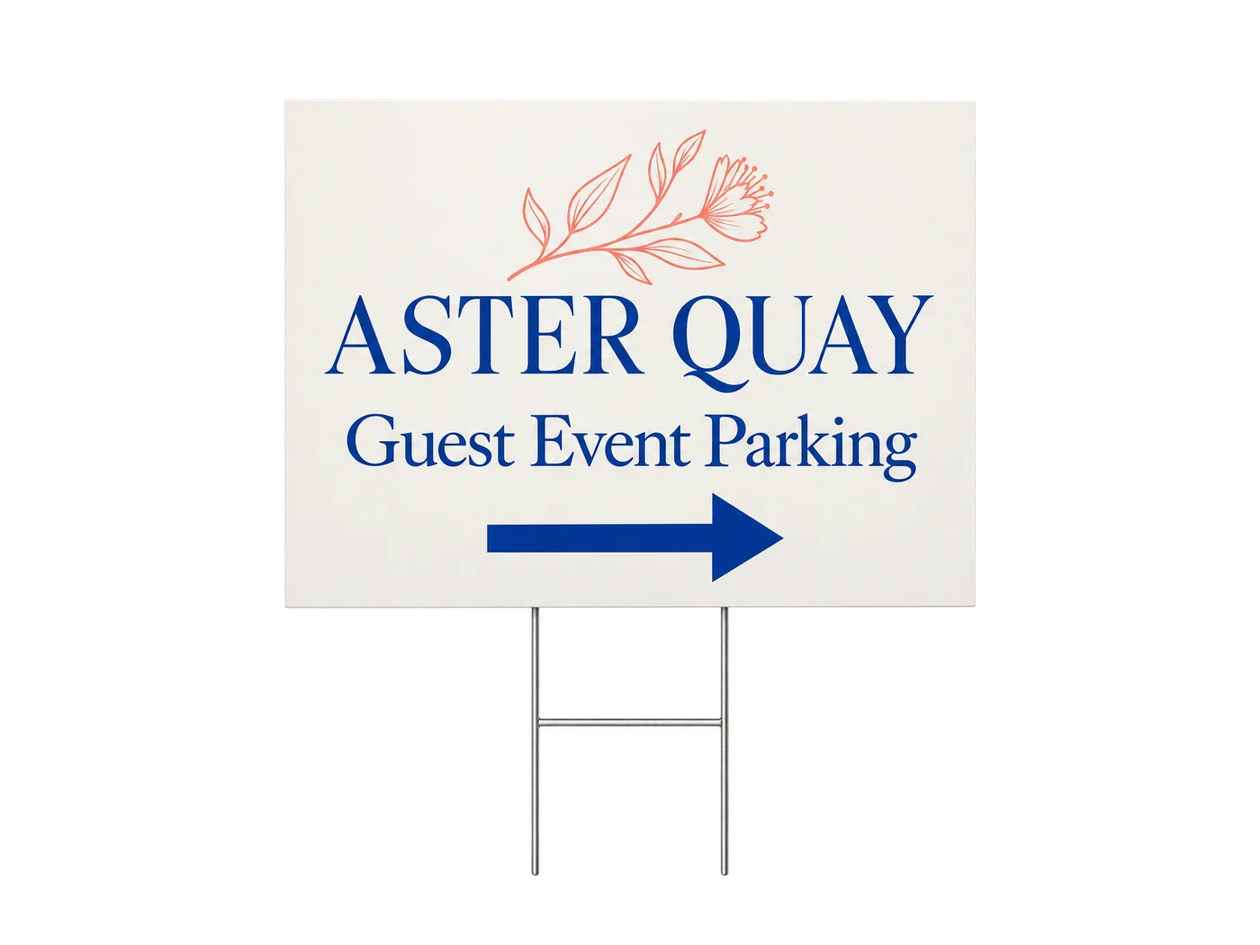 Custom Stake-Mounted Yard & Parking Signs custom-design product example