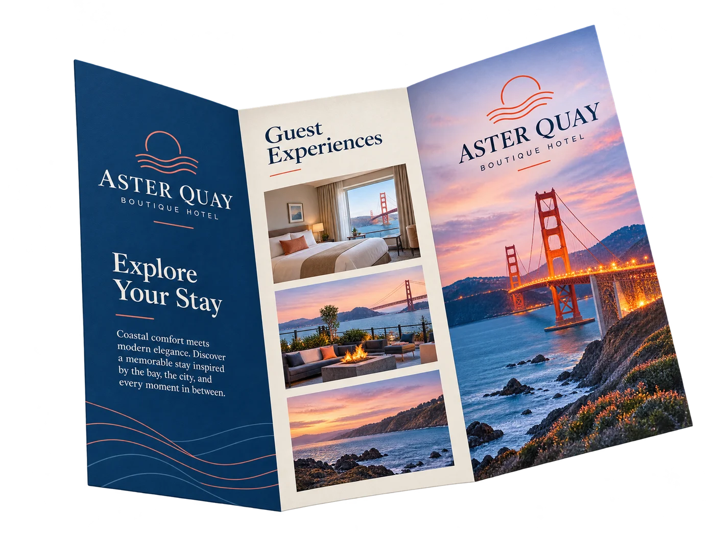 Custom hotel destination brochure custom-design studio example