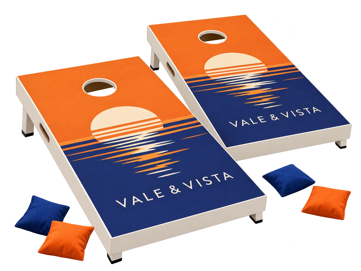 Custom cornhole game set custom-design studio example