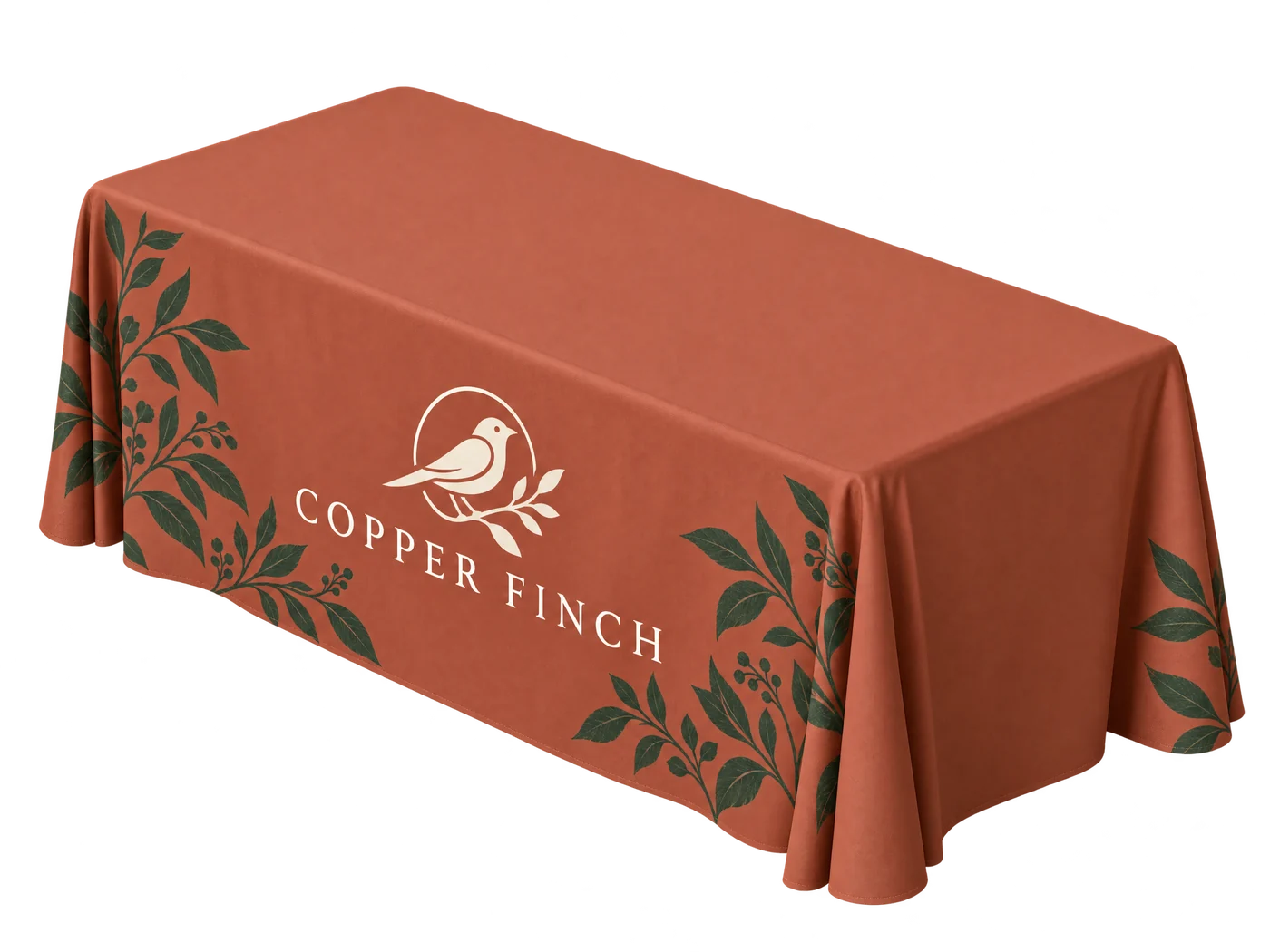 Custom printed table cover custom-design studio example
